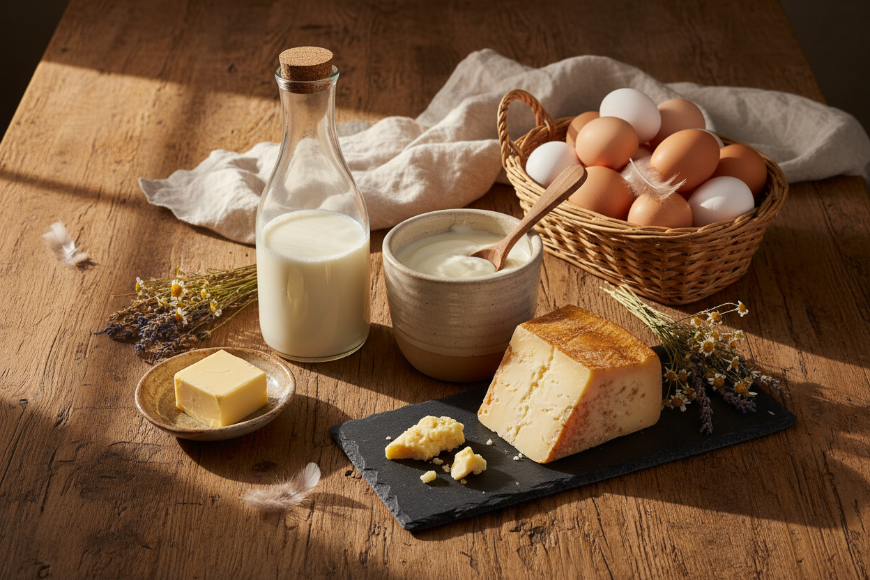 RAW DAIRY & EGGS
